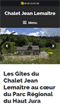 Mobile Screenshot of chaletjeanlemaitre.fr